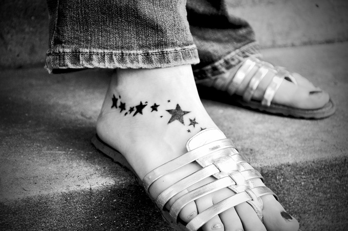 Füße Sandalen Tattoo